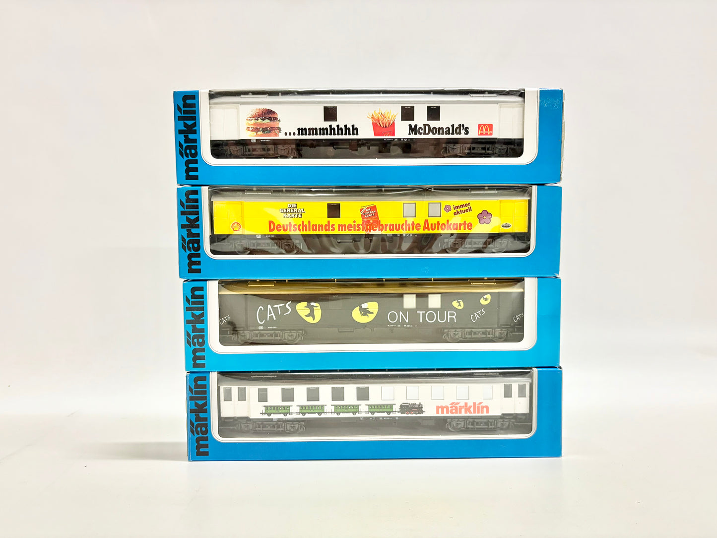 Märklin 4121 4122 84121 CATS Wagen-Set Werbewagen DB AC H0