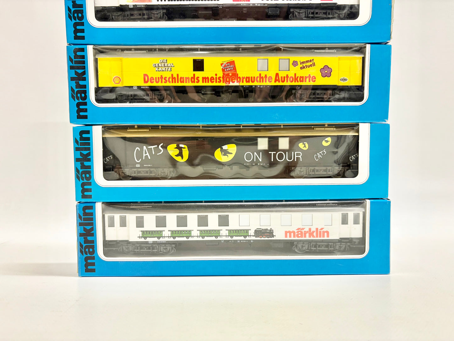 Märklin 4121 4122 84121 CATS Wagen-Set Werbewagen DB AC H0
