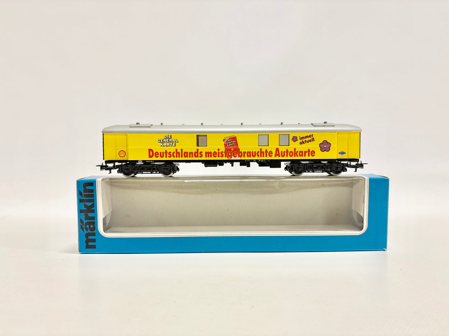 Märklin 4121 Personenwagen Shell Autokarte DB AC H0
