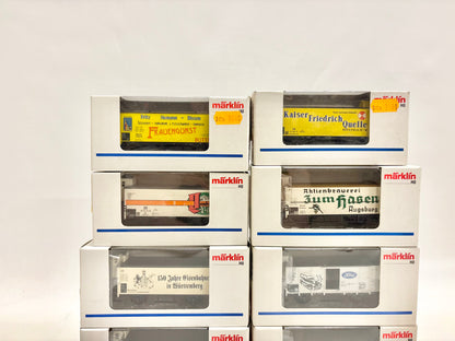 Märklin 4893 34957 84682 34900 48296 84890 4890 4891 Wagen-Set Gedeckte Güterwagen mit Bremserhaus DR AC H0